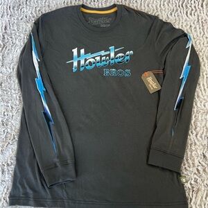 Howler Brothers Black and Blue Lightning Long Sleeve Tee - Men’s M